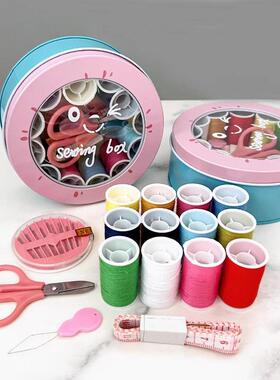 16-Piece Sewing Kit in Storage Box for Home Use, Multifuncti