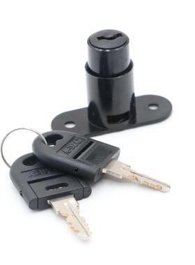 YI MEI黑色禁锁衣柜移门锁顶锁趟门锁橱柜锁 灯箱锁铝合窗门按锁