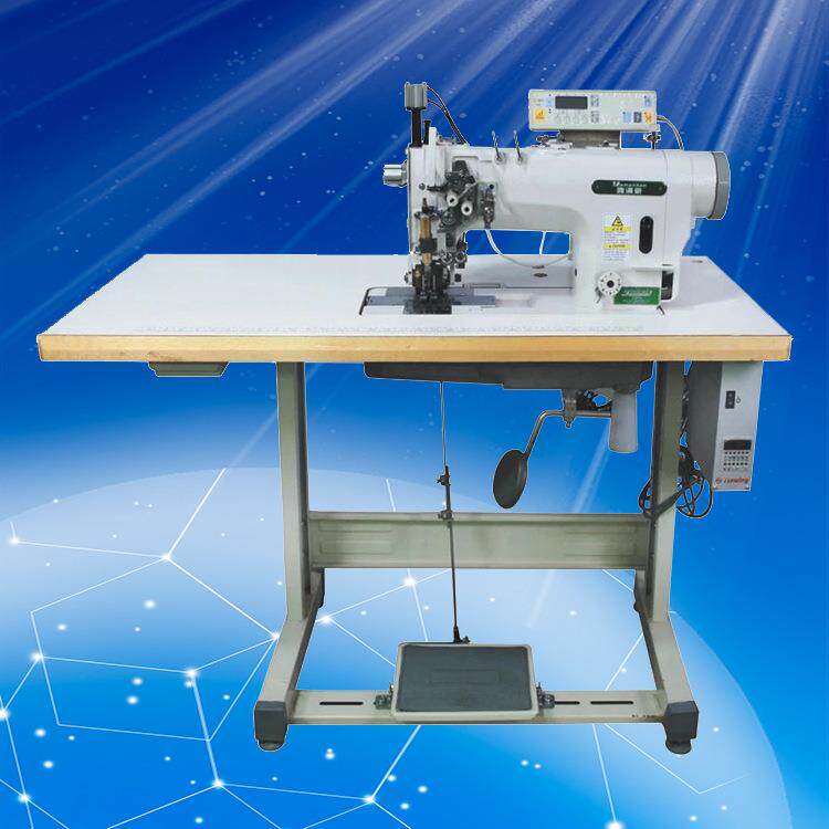 自动化缝纫机全自动带刀拉链双针车刺绣机头机双针平缝机