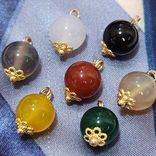 10mm天然玉石钮扣新中式国风旗袍唐装马甲衬衫宋锦大衣扣高端定制