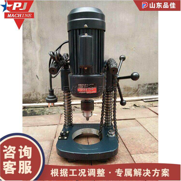 小型钢管开孔打孔机金属管全自动钻眼设备手提式钢板管道开孔钻