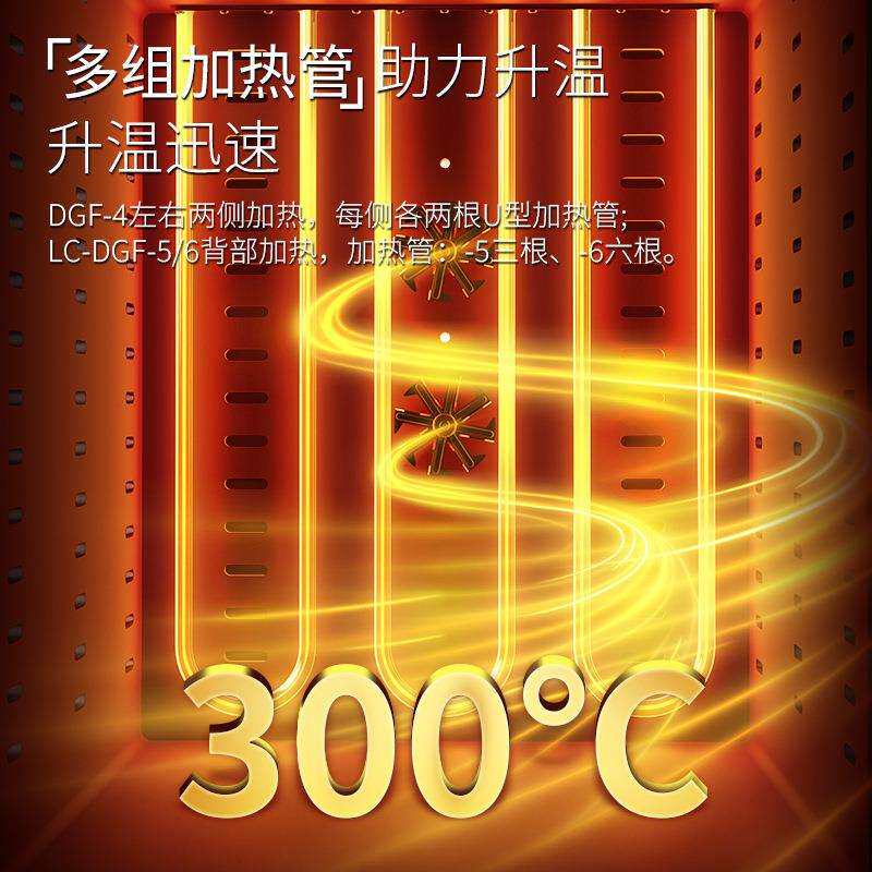 力辰双开门鼓风干燥箱实验室高温烘箱工业实验室智能不锈钢烘干箱