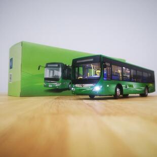 高档1:42宇通客车型 睿控公车ZK6交125 合 金原厂车模大号玩具带