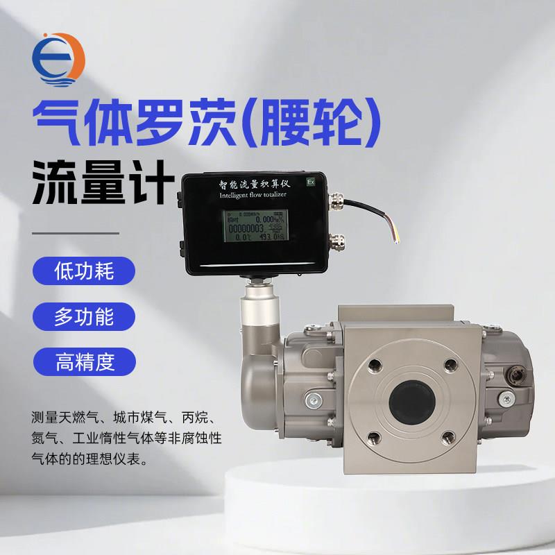 城旭气体腰轮罗茨流量计天然燃煤瓦斯液化贸易计量智能气体流量计