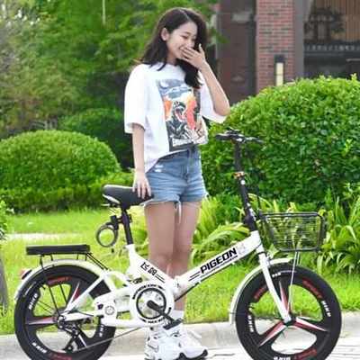 折叠自行车可放车后备箱单车大人士超轻便携儿童16寸男减震变速