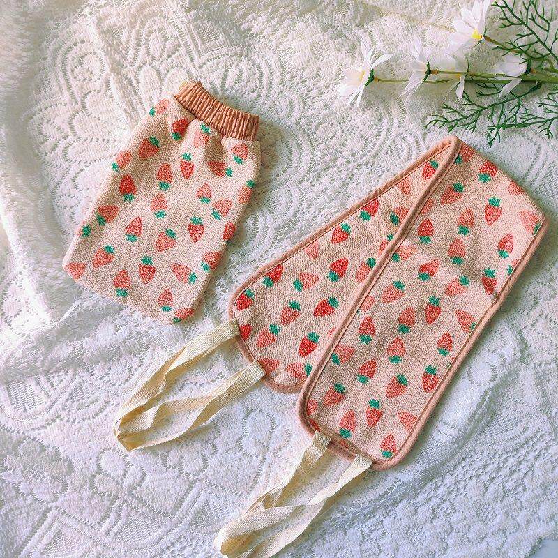 韩式搓澡巾女士专用洗澡巾搓泥不痛擦背搓背神器双面粗砂拉背条