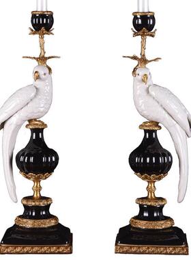 铜包瓷欧式经典黑色系列时钟烛台书档将军罐玄关客厅创意时尚摆件