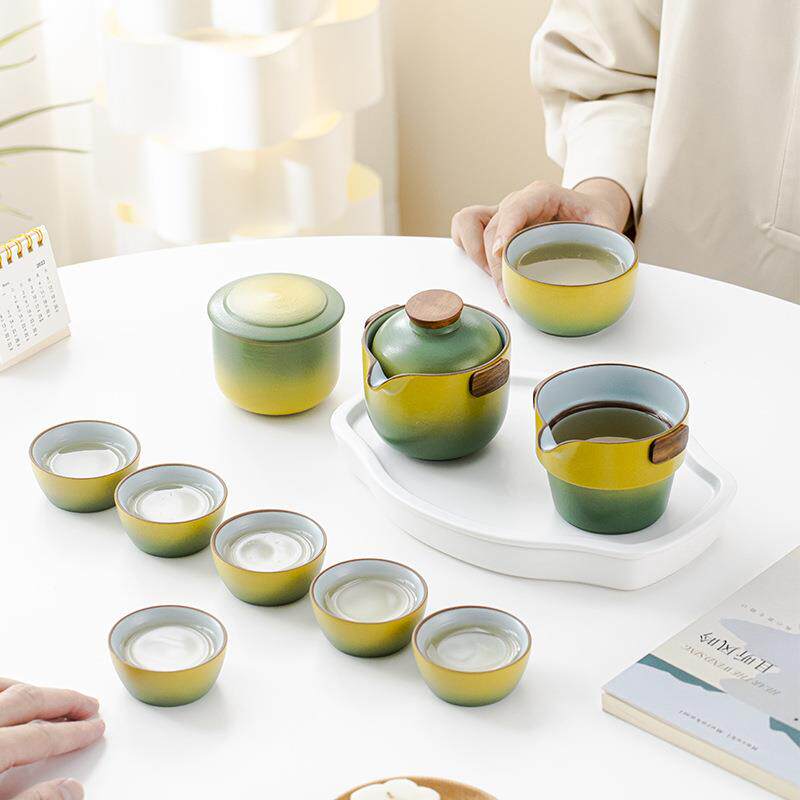 旅行茶具套装便携式户外露营旅游泡茶喝茶装备随行快客杯一壶四杯
