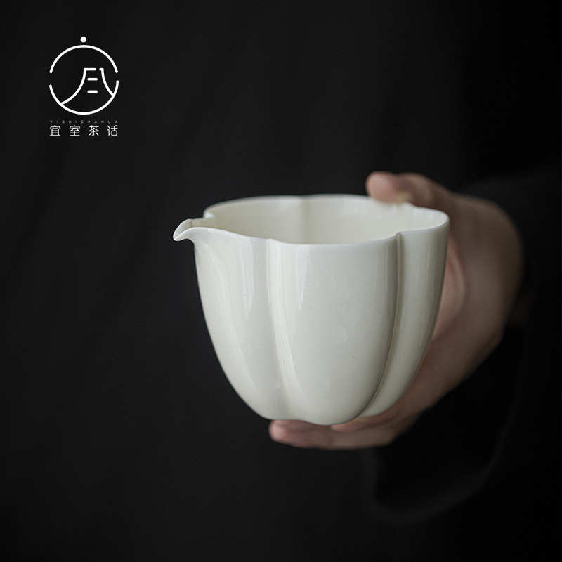 覆古南瓜公道杯陶瓷匀杯 功夫茶具茶道配件家用茶海分茶器 文人器