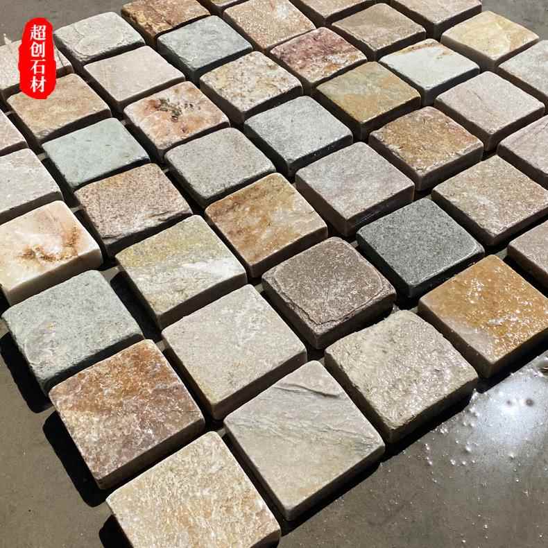 仿古外砖复古文化石别墅汀墙瓷蹄砖室外美式地铺砖马石景区QPY步