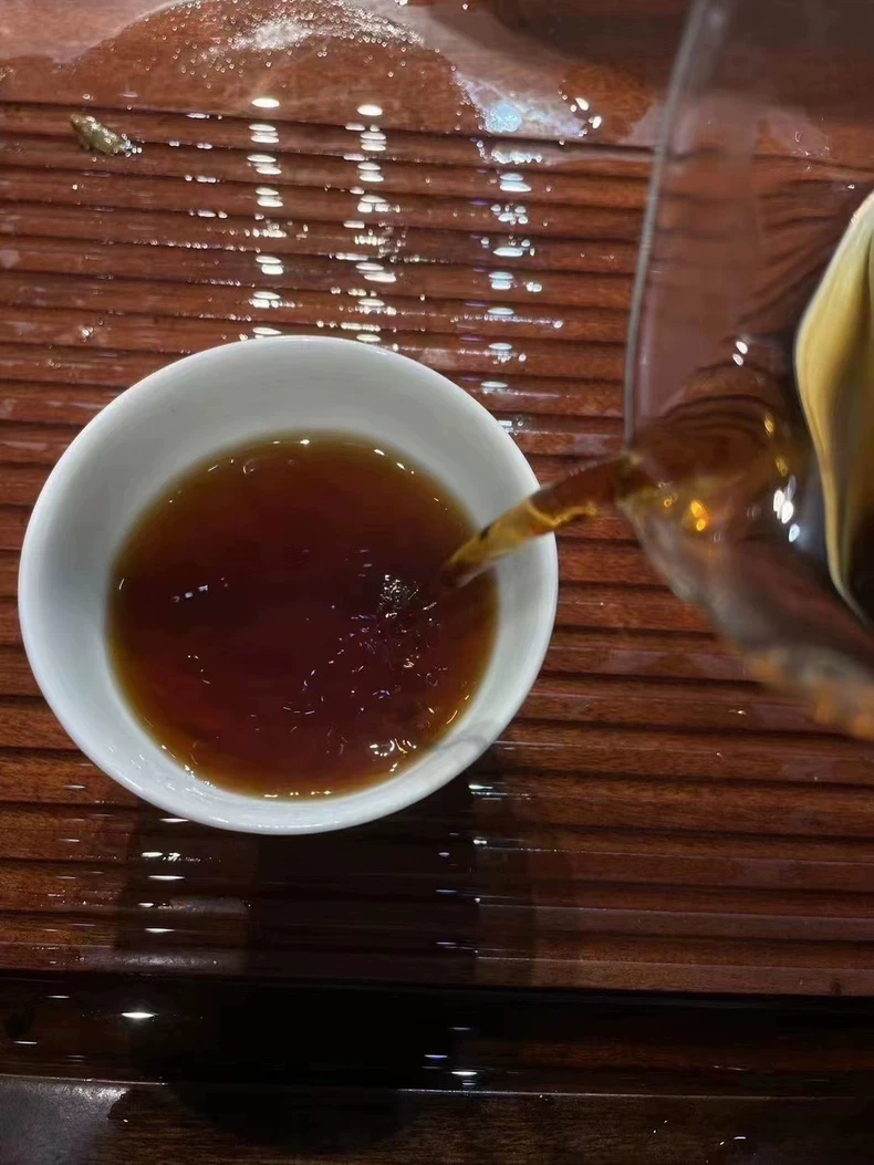 九十年代茶經九六方磚普洱熟茶磚幹倉老茶500克/一包 普洱茶 BUASHOP普洱老茶