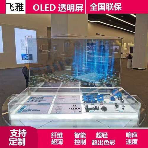 透明LED贴膜屏橱窗玻璃格栅冰屏广告户外展示透光柔性晶膜显示屏