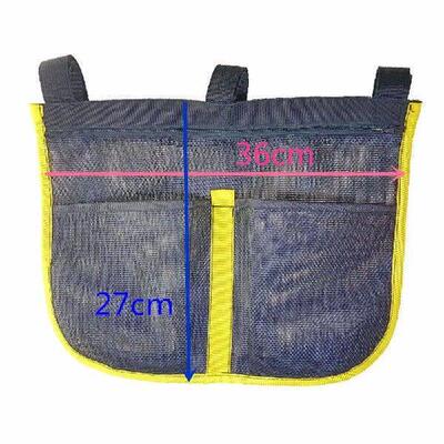 Anti-UV Boat Fishing Dock Rail Mesh Pouch Storage Bag for