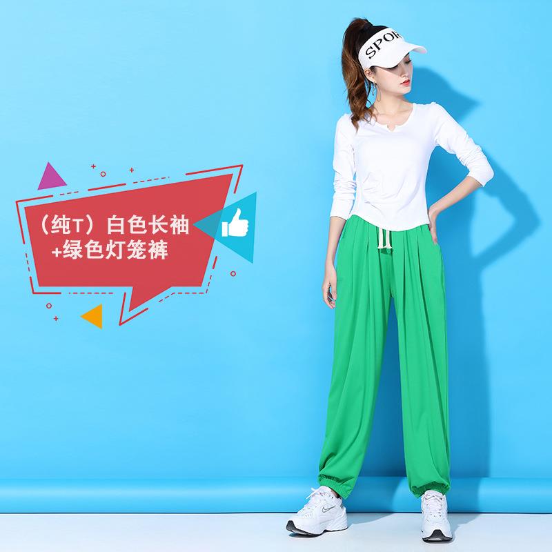 新款杨丽萍广场舞服装新款套装 女夏短袖时尚跳舞衣服团体运动健