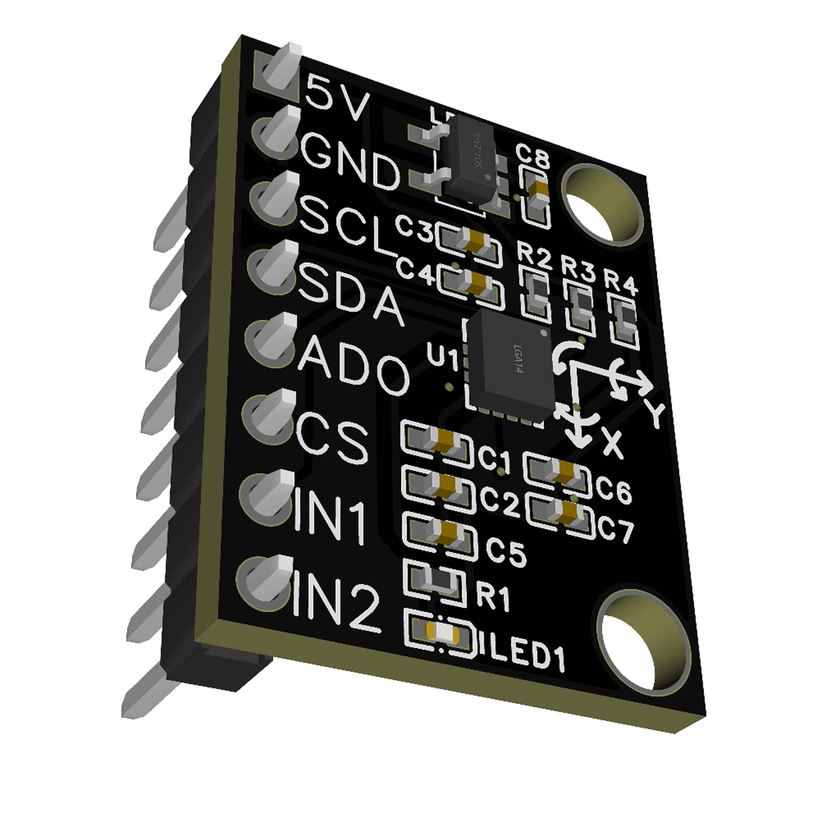 ICM42688P模块 六轴IMU模块 三轴陀螺仪与三轴加速度计 低温票