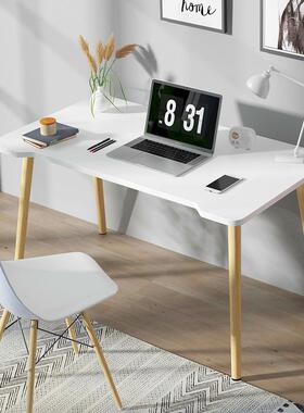 家亿家电脑桌台式卧书桌用简易办公桌学生学室习桌85640简约小达