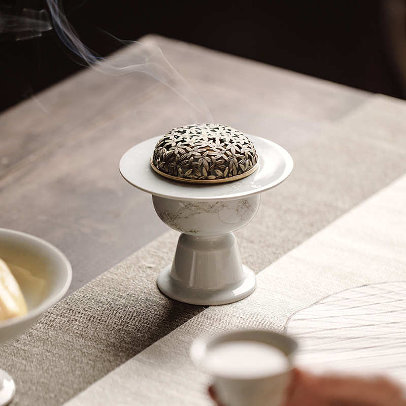 纯铜盘香炉家用室内香薰炉仿古沉香熏香炉大号檀香炉摆件禅意