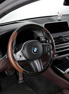 超ZG汽车桃木纹方EM7hCEbt向盘套薄豪华高纤端碳维纹四季通用防滑