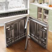 不锈钢折叠桌可携式 操作台桌工作台桌面折叠摆摊桌子户外活动展示