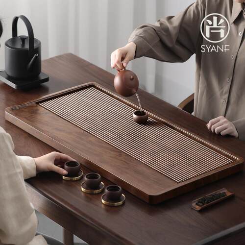 茶盘2026新款家用茶托盘茶具茶台实木高端客厅办公室仿电木干泡台