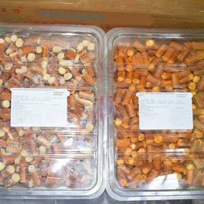 新疆包邮厚厚恰8斤整箱网红碱水法棍面包丁海盐焦糖味蛋黄味烤馍