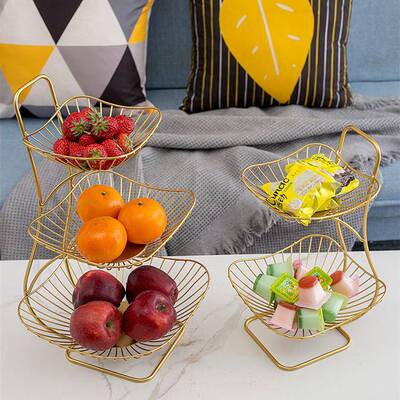 北欧层现代客厅茶几创意果盘家用多果红篮网i水18005ns多层零食收