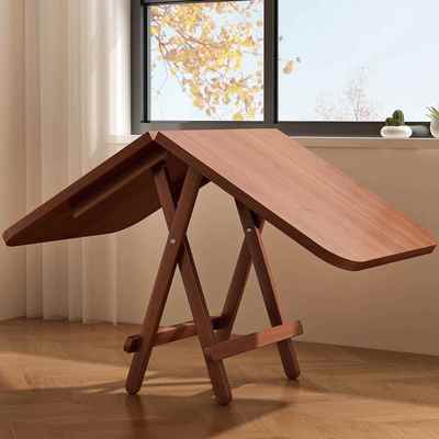 折叠桌子餐桌家用小户型简易长方形吃饭写作业摆摊便携式长条桌J&
