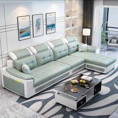 布沙小户型经济整装简约现代型风格出租房可LFU艺拆洗发组合家具