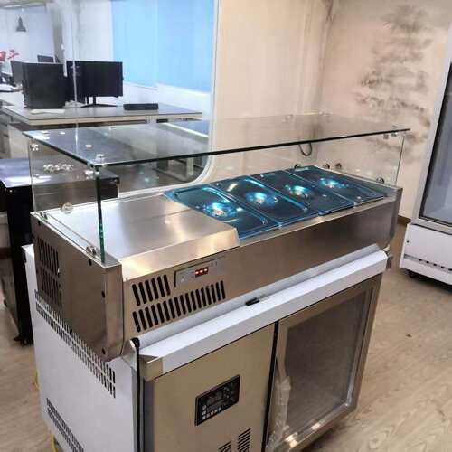 商用保鲜台式冷藏展示柜沙拉台桌面披萨操作台撒料台甜品点菜冷柜