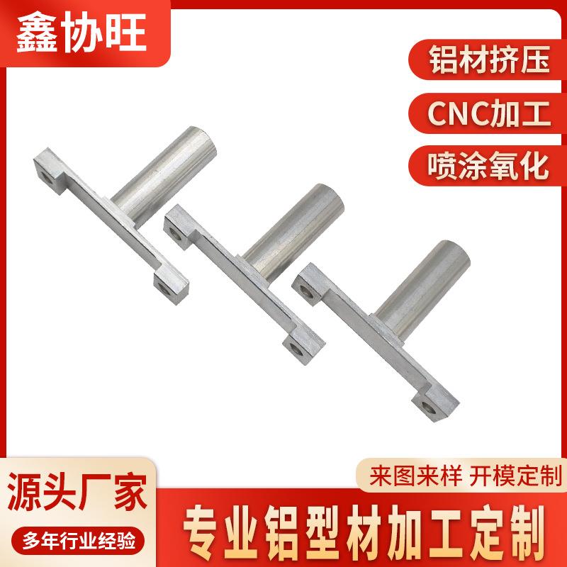 工业T型支撑轴铝材挤压CNC加工喷涂氧化铝合金轴杆组件源头厂