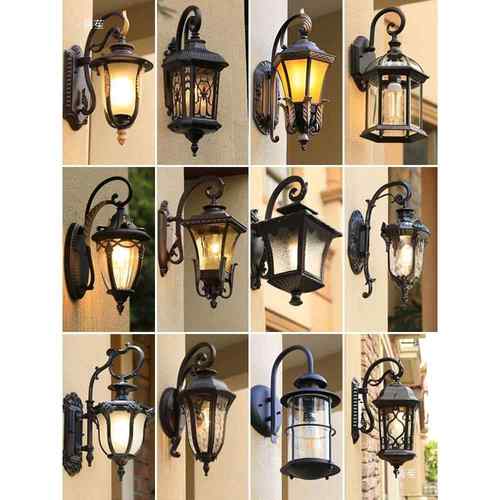 户外壁灯式庭院景观大欧门灯0818-欧走室外别墅园廊装饰花新款墙