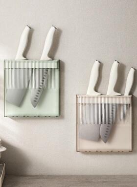 No-drill Wall-mounted Knife Rack Storage Shelf Kitchen Organ