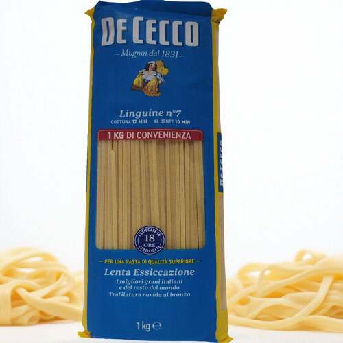 得科意大利面 面#7扁身型意大利面 面通心粉商用1kg DE cecco Lin