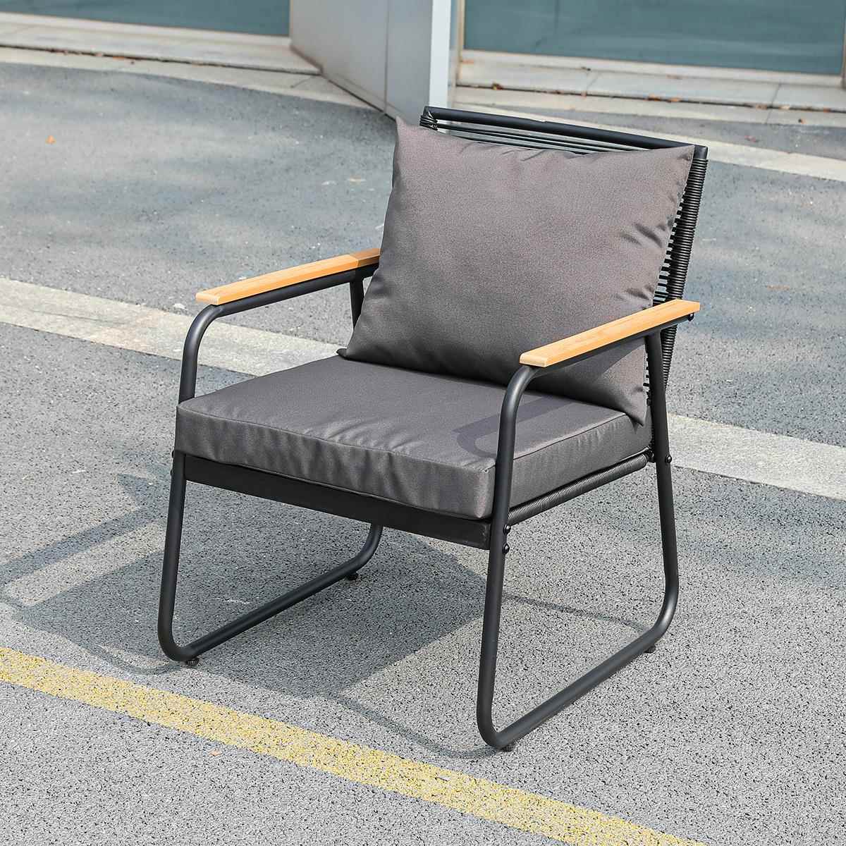 跨闲境亚马逊合新款户外沙发茶几组发露天庭院休沙661藤椅组合