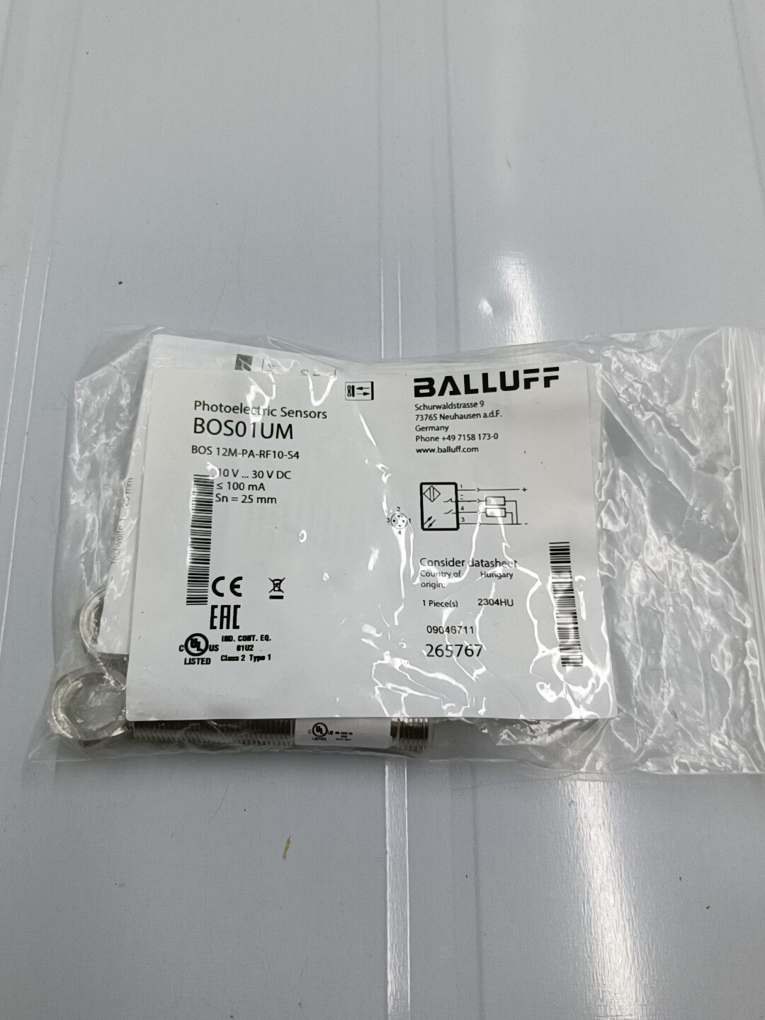 全新巴鲁夫BALLUFF传感器 BOS 12M-PA-RF1