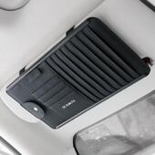 车载多功能cd碟片包车内遮阳板套卡片收纳袋汽车眼镜架车用光碟夹