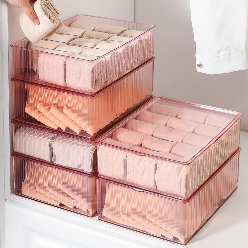 内衣收纳盒家用亚克力抽屉式分格神器衣柜装袜子内裤三合一整理箱