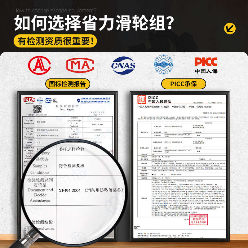 吊空调外机滑轮省力神器吊装滑轮组重物提拉双向自锁轴承式双滑轮