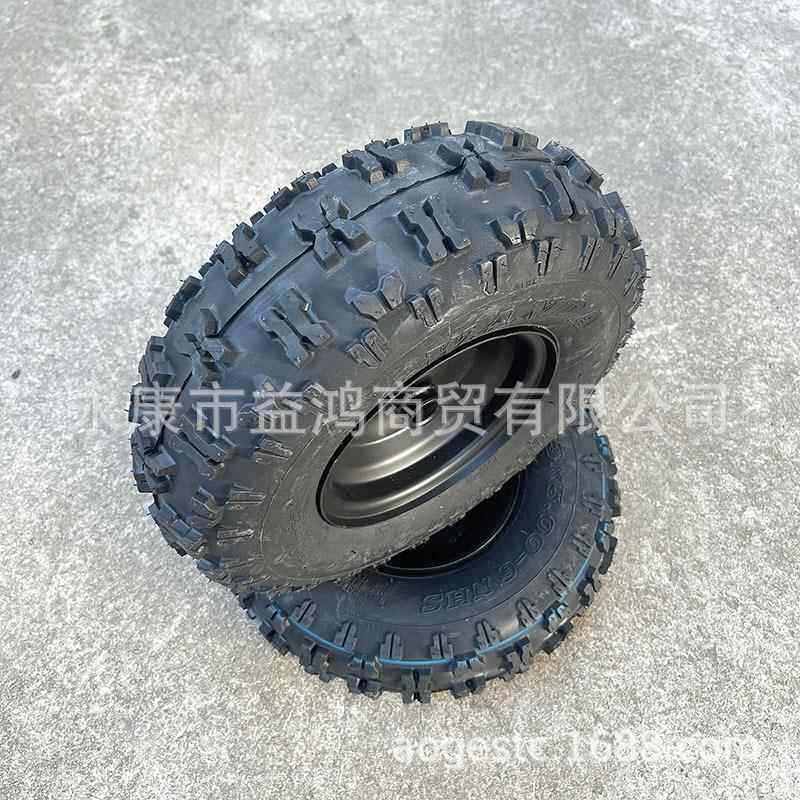 改装电动四轮单座卡丁车配件13X5.00-6寸蝴蝶越野轮胎真空铁轮毂