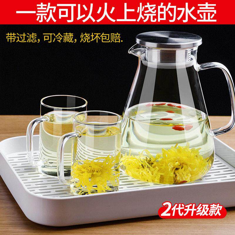 水壶凉玻璃高耐温家用冷壶2026嘟嘟壶01新款凉水杯耐热大容量水凉