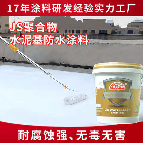 双虹阳台卫生间屋面防水补漏聚合物防水 JS聚合物水泥基防水涂料