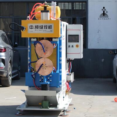 不锈钢板式换热器换热板横缝滚焊机变频银瓦双驱动式电阻缝焊机