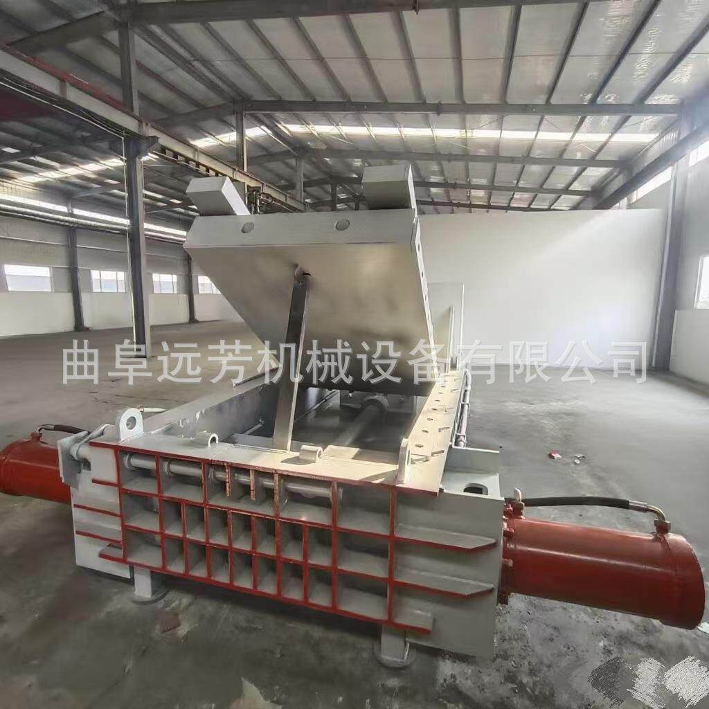 200吨全自动金属压块机铝罐铁罐压包机铜线金属废料压块机