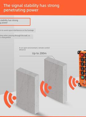 F21-E2B-8插拔式起重机驱动工业遥控器