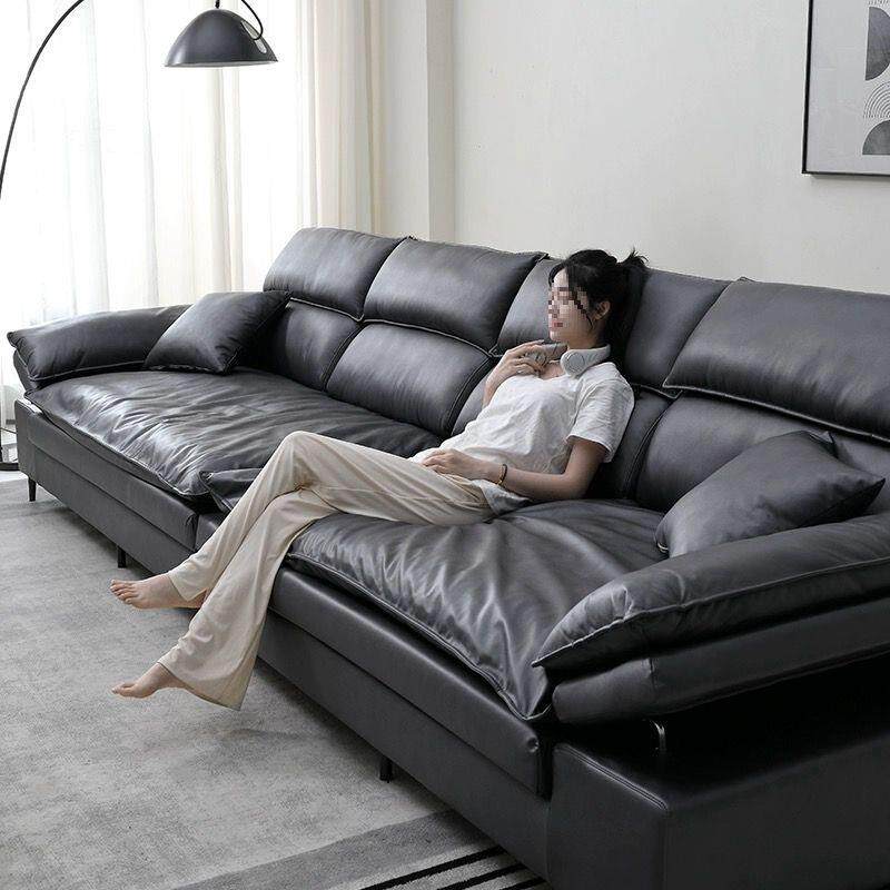 帆船沙发客厅超深坐宽布艺沙发直排猫抓皮现代简约高靠背2026新款