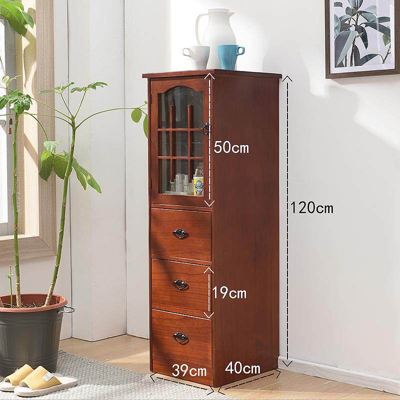 正品2/30/40抽屉式收实木5质带柜门柜子自由组合夹角缝窄纳柜储物