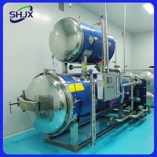 全自动喷淋杀菌锅瓶装 猫粮狗粮杀菌机 宠物罐头灭菌设备真空包装