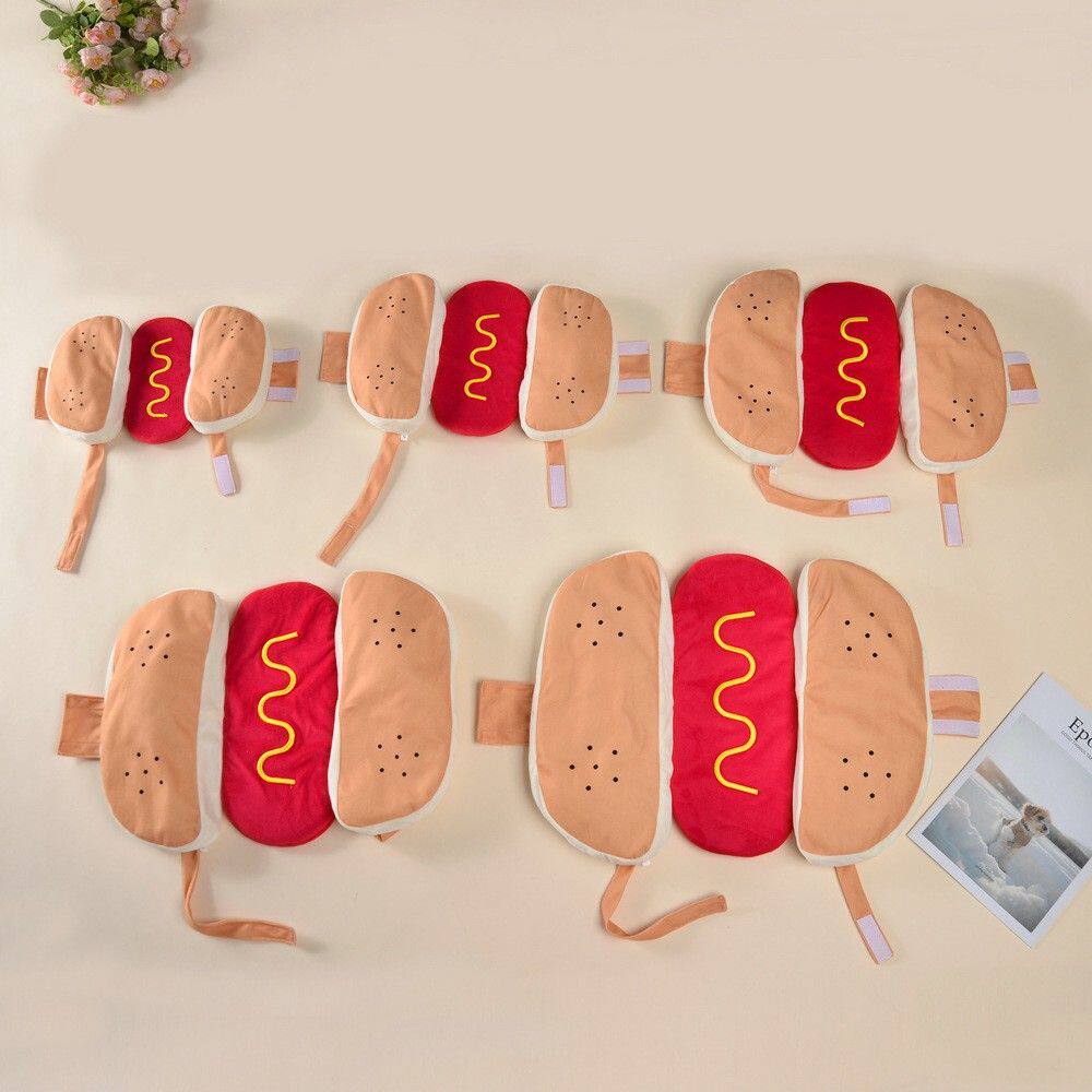 Pet Halloween Burger Hotdog Funny Dog Costume