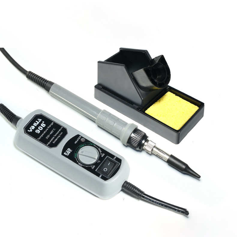 便携式可电烙铁烙铁恒温电烙铁谊+908 内热式套装 大功率华调温