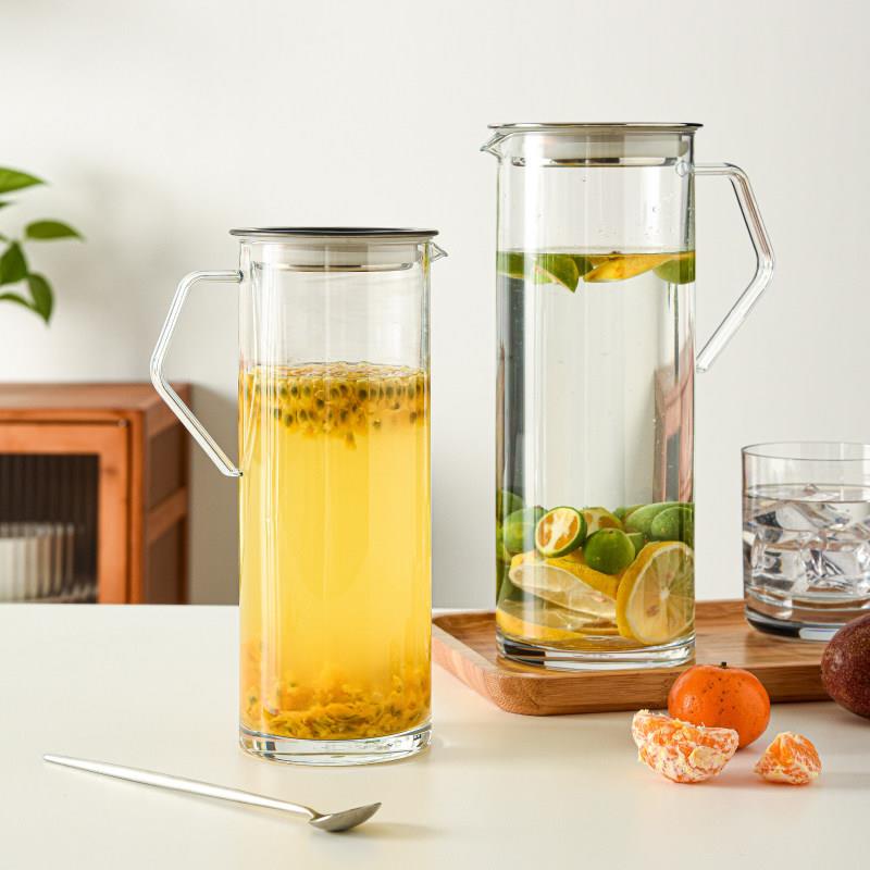 亚克力冷水壶家用耐高温PC凉水壶套装耐热防摔扎壶茶壶果汁壶商用